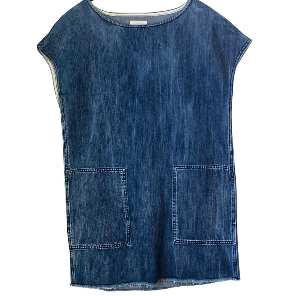 Aritzia Wilfred Free Denim Dress or Shirt, XS, Pockets, Boho, Cottagecore, Beach